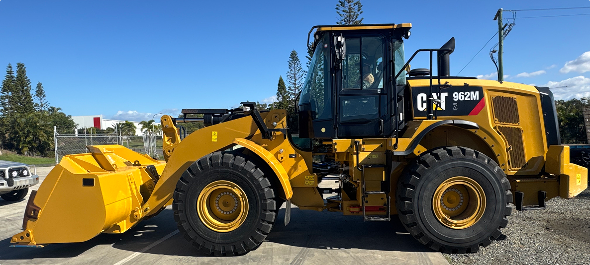 Loader and machinery at Fitzroy Equipment Group site